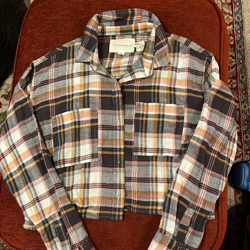Aeropostale Cropped women’s flannel
